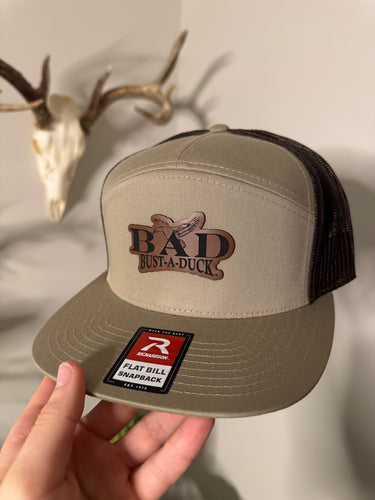 Green Flat Bill Snapback Hat