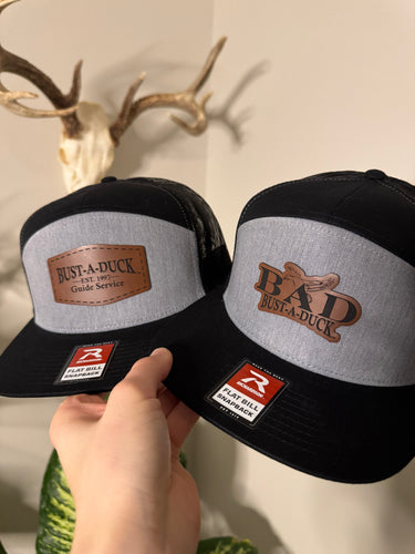 Black Flat Bill Snapback Hat