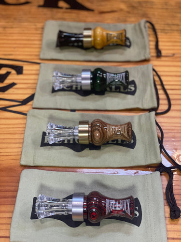 Echo Diamondwood / PolyCarbonate Duck Calls (Bust-A-Duck Logo Edition)