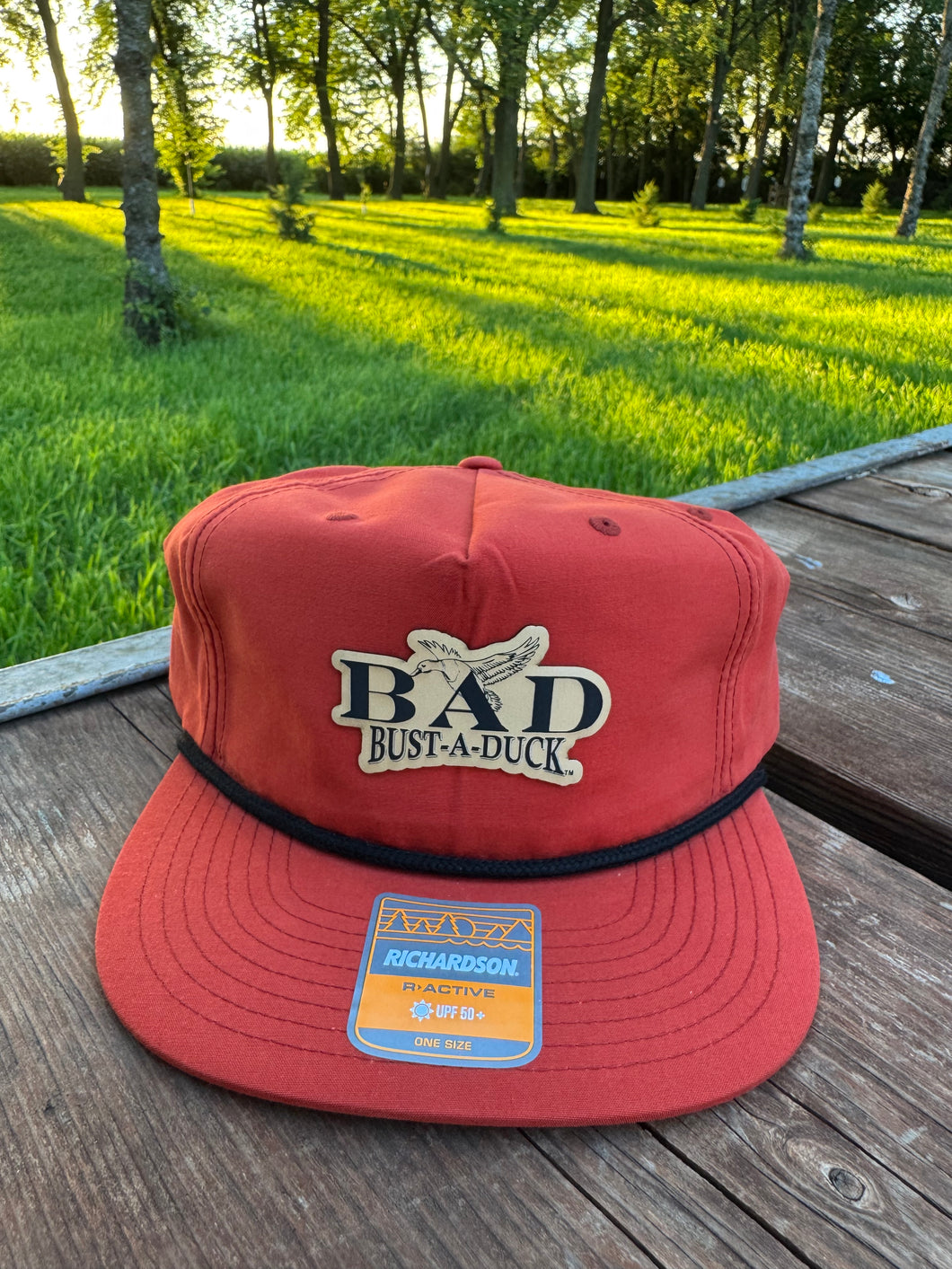 Burnt Orange Rope Hat